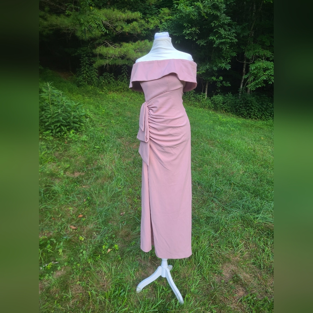 Xscape rose color dress